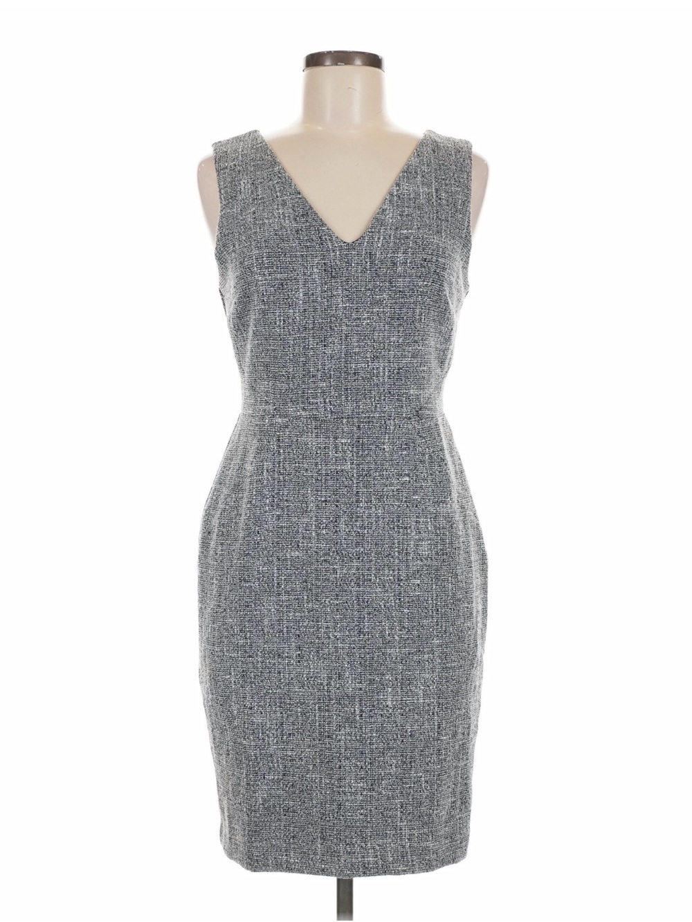 Banana Republic White and Navy Blue Tweed Dress Women’s Size 0